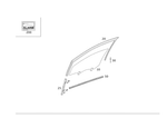 Genuine Mercedes-benz Window Guide Rail 221-725-36-25. Fixed Price $333.89.
