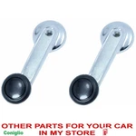Datsun 120Y B210 Window Door Handle Crank Chrome Black Pcs. Fixed Price $25.00.
