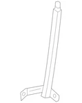 Genuine Nissan Window Regulator Guide 80387-6LE0A. Fixed Price $27.07.