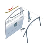 New Audi Q4 E-tron Front Left Inner Door Window Seal 89A837479 Genuine. Fixed Price $71.90.
