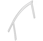 Genuine Audi Run Channel 80A-837-431-C. Fixed Price $242.49.