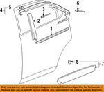 Gm Oem 11-17 Equinox,terrain Rear Door Exterior Trim-belt W'strip 23193175. Fixed Price $165.93.