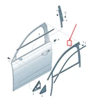 New Audi A6 C8 Front Right Door Window Guide 4K0837432B No Import Duties To. Fixed Price $214.41.
