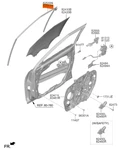 Genuine Brand New Front Door Window Glass Rh Run Assy Kia Seltos 2021-2024. Fixed Price $79.11.