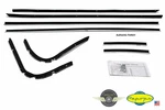 1968 1969 1970 71 Lincoln Mark Iii Door Window Felt Fuzzies Rubber Seal Pc Kit. Fixed Price $289.99.