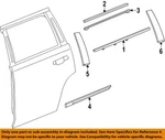 Gm Oem 15-20 Escalade Rear Door Exterior Trim-belt Molding Retainer 23229398. Fixed Price $121.00.