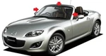Mazda Genuine Roadster 2008 Front Window Up Molding Weather Strip Oem Japan #77. Fixed Price $149.00.