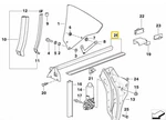 Bmw E36 Convertible Rear-left Window Weather Seal Covering Gasket 92-99 Oem. Fixed Price $348.74.