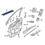 For Jeep Grand Cherokee 21-25 Front Right Door Window Belt Weatherstrip. Fixed Price $27.10.