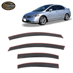 In-channel Window Visor Fits 06-11 Honda Civic 4-DOOR Sedan Rain Guard Shade. Fixed Price $41.92.