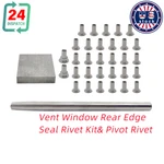 Vent Window Rear Edge Seal Rivet Kit& Pivot For Chevy Gmc TRUCK51-54/64-87. Fixed Price $15.00.