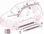 New Mercedes-benz Glk X204 Front Right Windscreen Strip A2046904462. Fixed Price $131.12.