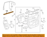Gm Oem 08-17 Enclave Front Door Interior Trim-seal Strip 10372809. Fixed Price $38.01.