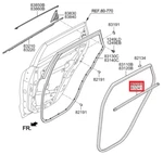 Niro De W/strip-rr Dr Belt I/s Lh 2016-2022 Wagon 1.6L -genuine New Kia. Fixed Price $42.19.