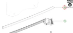 2020-2024 Tesla Model Y Rear Left Window Seal Molding Belt Oem 1621170-00-C. Fixed Price $70.00.