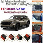 Door Rubber Seal Strips Weather Draft Wind Noise Reduction Trim For Mazda CX-50. Fixed Price $59.98.