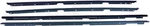 Apdty 134002 Door Window Dew Wipe Rubber Weatherstrip Seal Set (inner & Outer). Fixed Price $100.22.