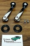 Window Crank Handles 68-74 Black Knob Spacers +screws Fits Dodge Plymouth. Fixed Price $32.95.
