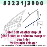 Genuine Front Door Belt Inside Weatherstrip Lh 82231J3000 For Hyundai Veloster. Fixed Price $47.78.