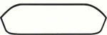 1955-57 Bel Air Chieftain Star Back Glass Weatherstrip Seal 2 Door Hardtop. Fixed Price $69.87.