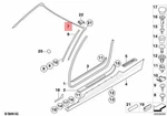 For Bmw Genuine Windshield Frame Weatherstrip Seal 51767119111. Fixed Price $552.01.
