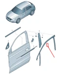 New Audi Q3 Front Right Door Window Guide 8U0837440A No Import Duties To. Fixed Price $193.95.