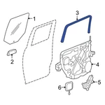 For Dodge Ram 1500 2009-2010 55112364AH Rear Right Window Channel. Fixed Price $84.23.