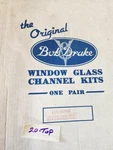 Bob Drake 11A-56786 Window Channel Kit 1941-42 Ford Tudor Sedan Rear Quarter. Fixed Price $180.00.