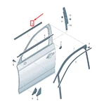 Audi A4 B9 Front Right Inner Door Window Slot Seal 8W0837480 Original No Duty. Fixed Price $56.63.