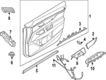 Genuine Nissan Belt Weather-strip 80835-7BA0A. Fixed Price $61.23.
