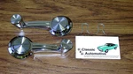 Window Crank Handle Pair 65-66 Chrome Knob W/clips Chevelle Nova Chevy Ii 67. Fixed Price $37.95.