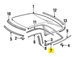 Mercedes-benz Hardtop Bottom Weatherstrip 129-790-00-98 For 300SL & More. Fixed Price $119.64.