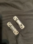Mgb Midget Original Convertible Top Windshield Latch Bracket Set. Fixed Price $20.00.