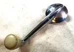 Studebaker 61-65 White Knob Window Crank Handle X2 1312644. Fixed Price $21.50.