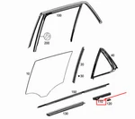 New Mercedes-benz Ml W166 Rear Lh Inner Window Sealing Rail A1667300124 Original. Fixed Price $41.80.