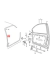 Genuine Vw Beetle Door Seal Inner Satin Black/pearl Grey Right 1C0867366KFKL. Fixed Price $86.30.