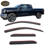 In-channel Window Visors Fits 14-19 Silverado Sierra 1500 & Ld 2500 Extended Cab. Fixed Price $30.99.
