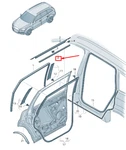 New Audi Q7 Rear Right Inner Door Window Aperture Seal 4L0839480 4L0-839-480. Fixed Price $62.50.