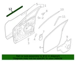 New Genuine Nissan Seal Assy-front Door Inside Lh Oe 808356RR0A. Fixed Price $57.44.
