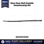 Genuine Rear Door Belt Outside Weatherstrip 83220S1000 For Hyundai Santa Fe. Fixed Price $74.00.