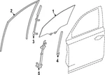 Genuine Honda Window Channel 72275-T90-A01. Fixed Price $37.15.