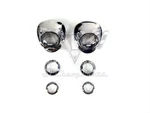 1959 Chevy Windshield Wiper Escutcheon Cowl Bezel Set Rechromed. Fixed Price $560.00.