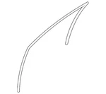 Genuine Nissan Run Weather-strip 80331-6RA0C. Fixed Price $99.89.