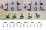 21 Pc Door Panel Clips/screws! Old Ford Mustang Lincoln Mercury Etc 383033. Fixed Price $38.00.