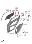 Genuine Brand New Door Rear, Rh Channel Assy Kia Seltos 2021-2024. Fixed Price $36.08.