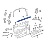 For Dodge Charger 11-23 Front Left Inner Door Window Belt Weatherstrip. Fixed Price $36.28.