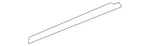 Genuine Mercedes-benz Door Window Belt Weatherstrip 164-690-75-80. Fixed Price $89.60.