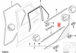 Genuine Bmw X5 E53 3.0D 3.0I 4.4I 4.6IS Outer Weatherstrip Left 51348251595. Fixed Price $74.81.
