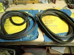 Studebaker 1343218-9 Rear Door Weatherstrip Seals 1959-62 Lark Nos Moulded. Fixed Price $74.99.