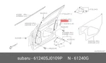 Genuine Oe Sash Assembly Dr Lw Left Hand 61240SJ0109P For Subaru 61240S-J0109P. Fixed Price $23.16.